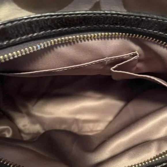 2010 Coach Signature Madison OP Art Maggie Hobo Handbag w/ Gold Hangtag 14305 - Picture 10 of 15